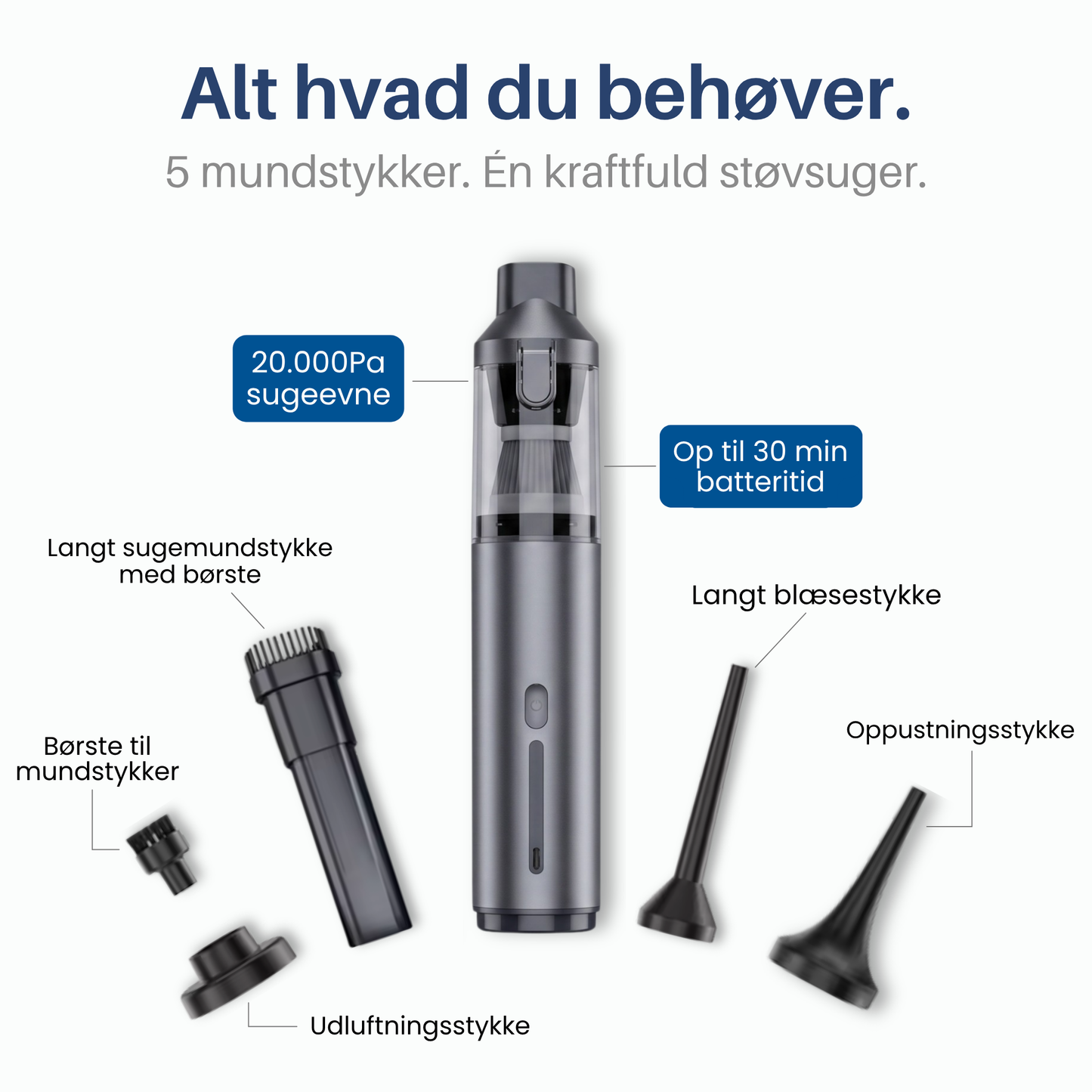CarVac Pro™ - Trådløs håndstøvsuger